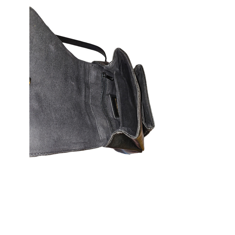 Liz Claiborne Leather Satchel Shoulder Bag - Black - Picture 5 of 6